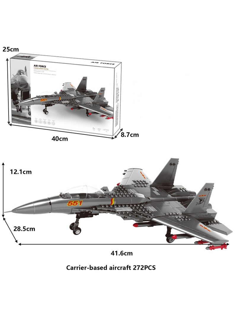 Children's Military Aircraft Model Small Particle Building Block Toy Model(Fighter) - Image 2